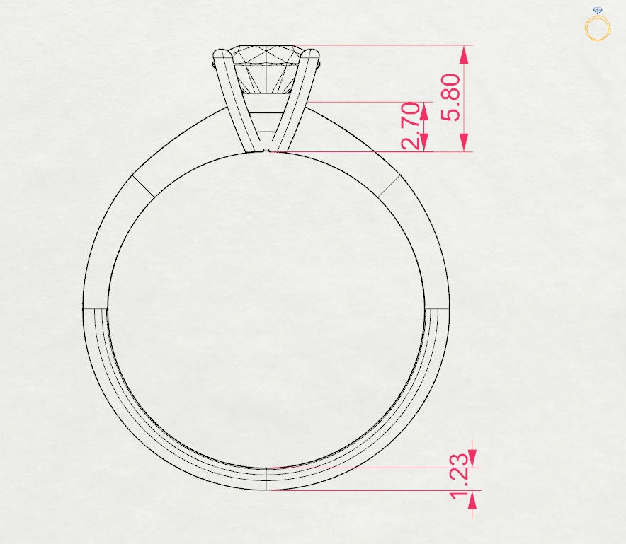 Solitaire Ring - 101-10021(5.1)
