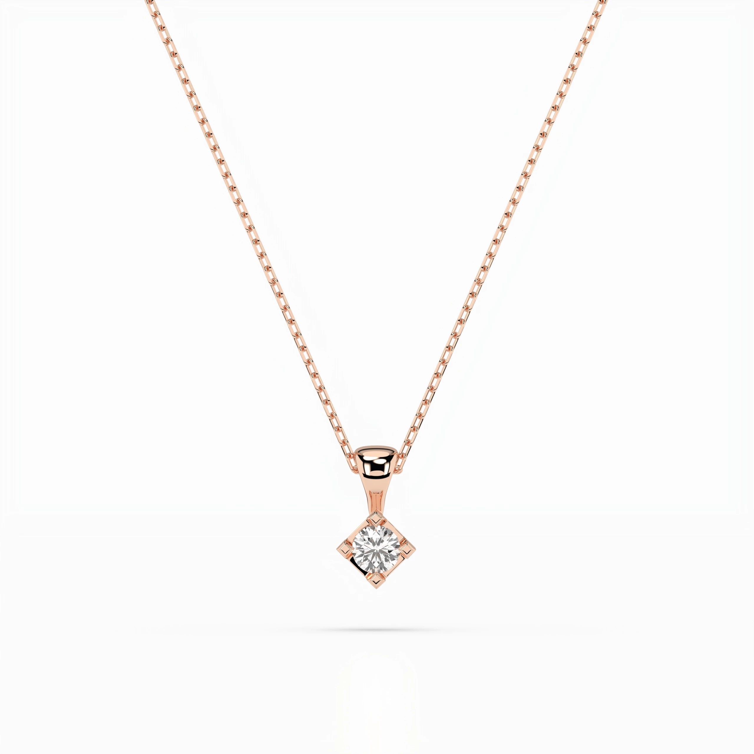 Solitaire Necklace - 104-10014(2.7)