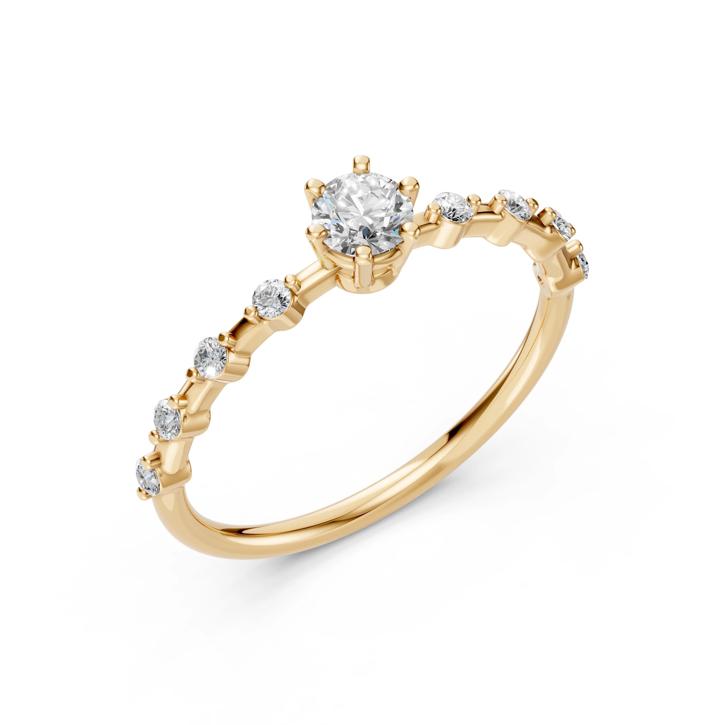 Solitaire Eternity Ring - 101-10144(4.2)