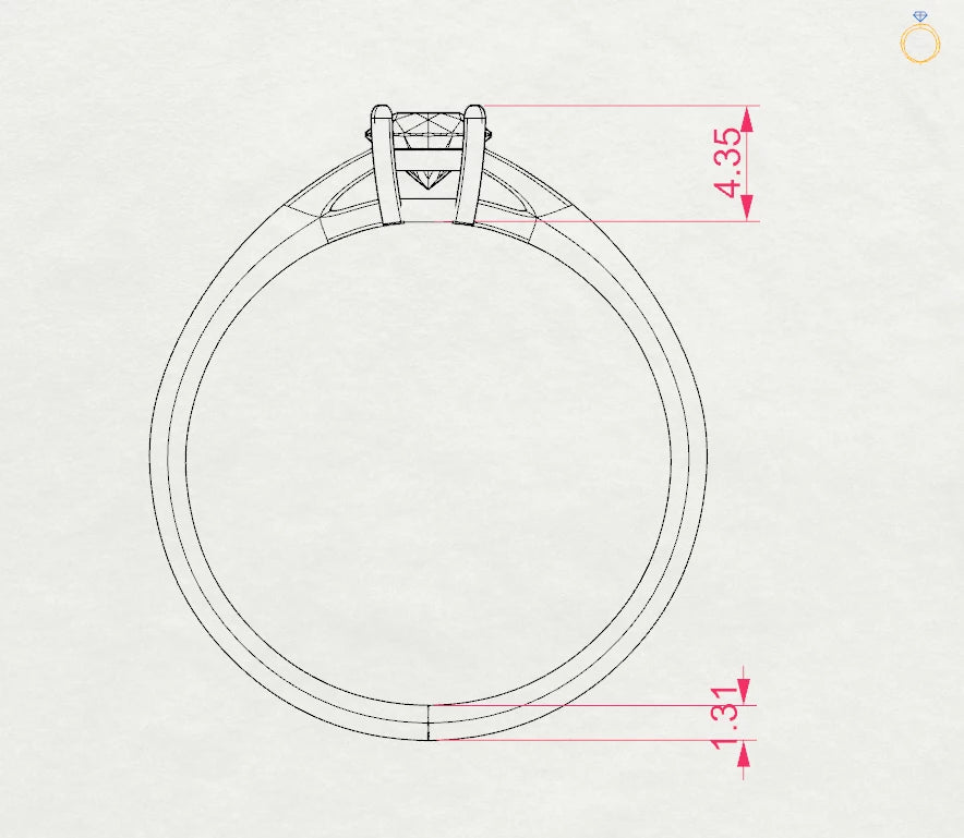 Solitaire Ring - 101-10012/1(4.7)