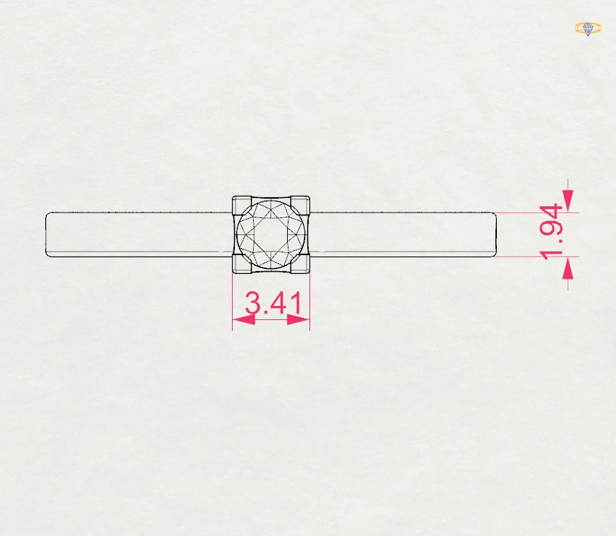Solitaire Ring - 101-10036(3.0)