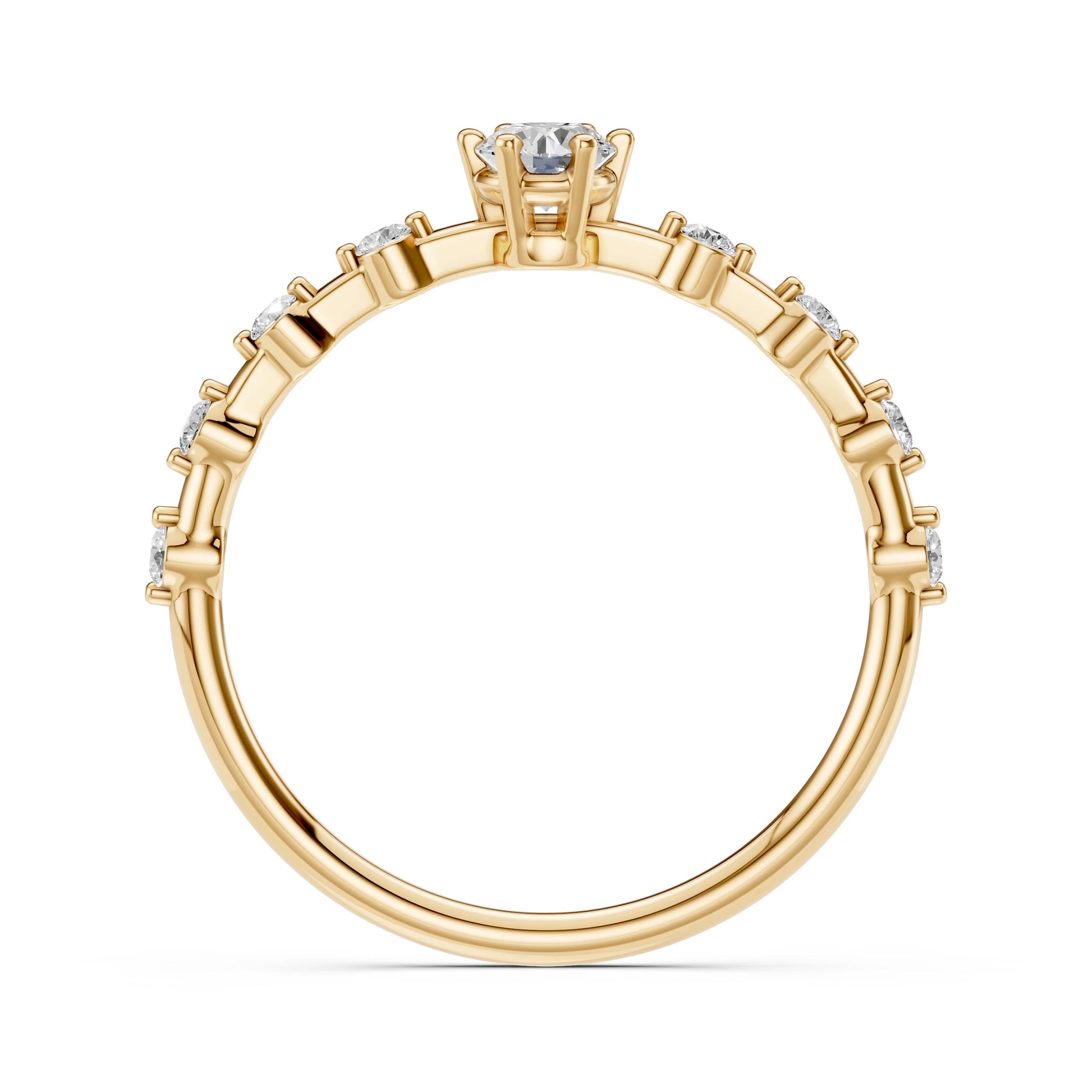 Solitaire Eternity Ring - 101-10144(3.7)
