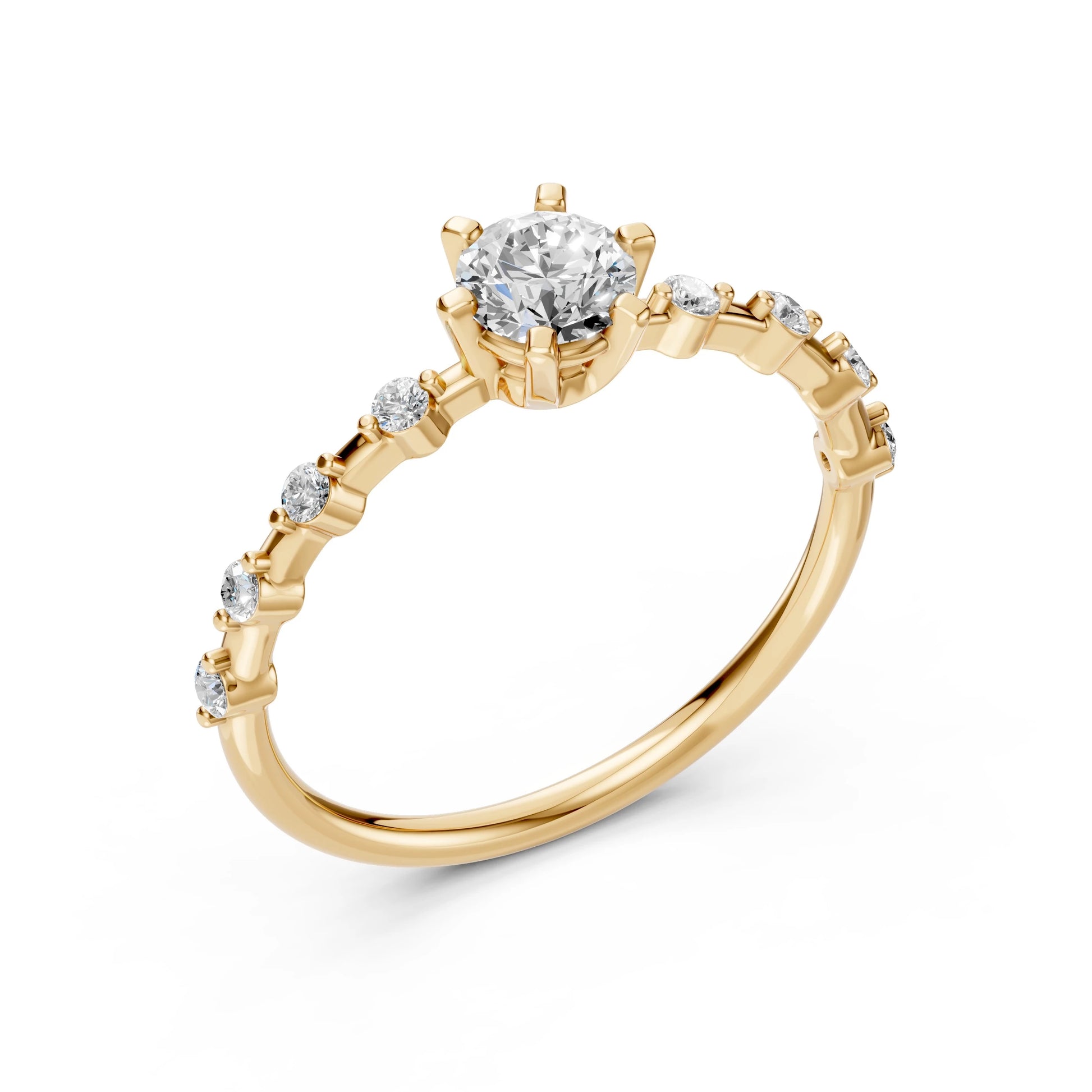Solitaire Eternity Ring - 101-10144(5.1)