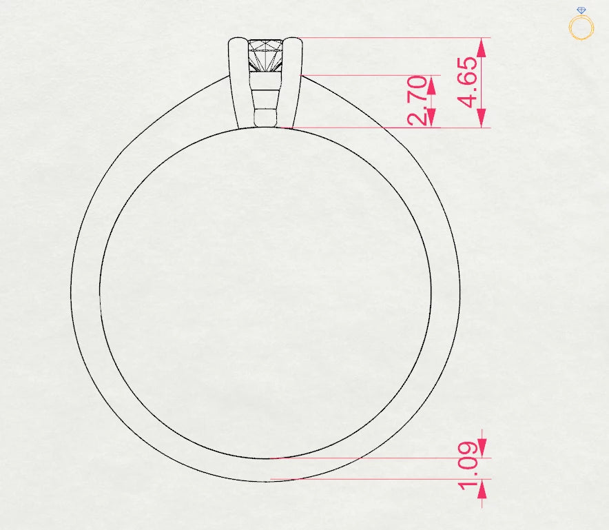 Solitaire Ring - 101-10021(3.0)