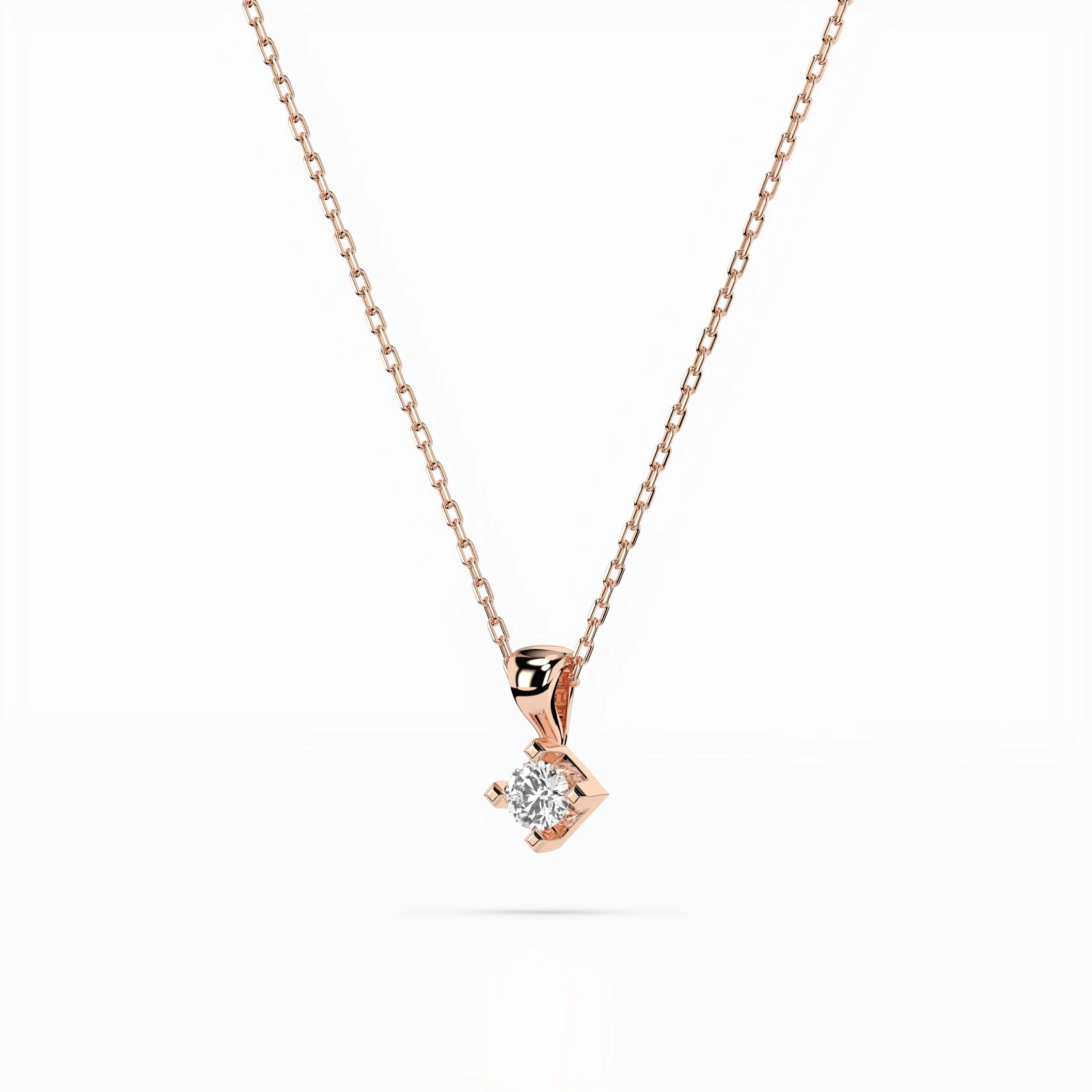 Solitaire Necklace - 104-10014(2.7)