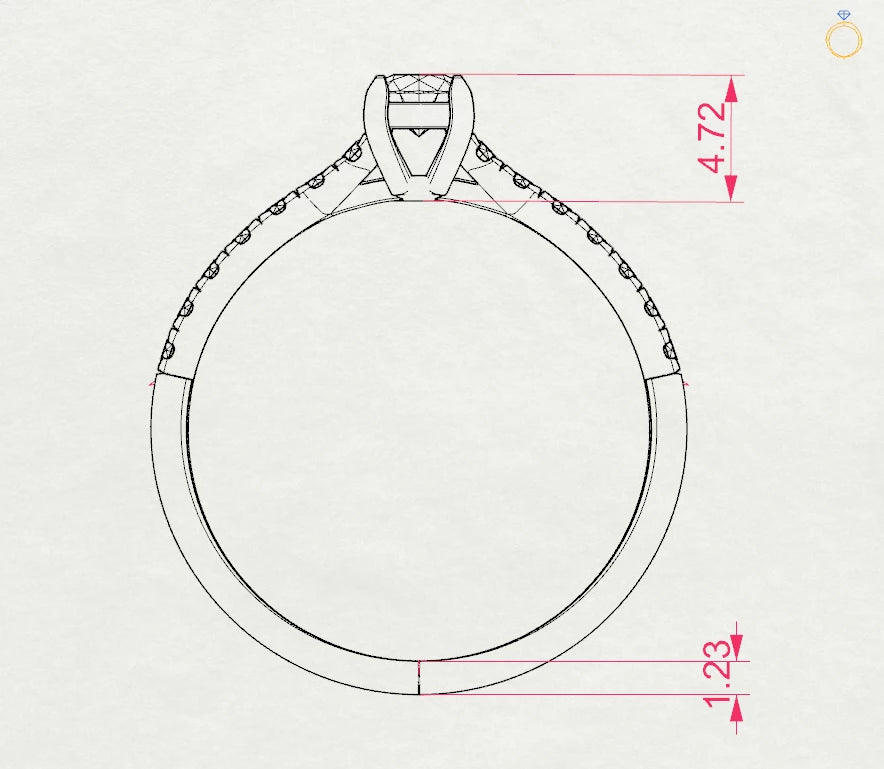 Solitaire Eternity Ring - 101-10094(3.7)
