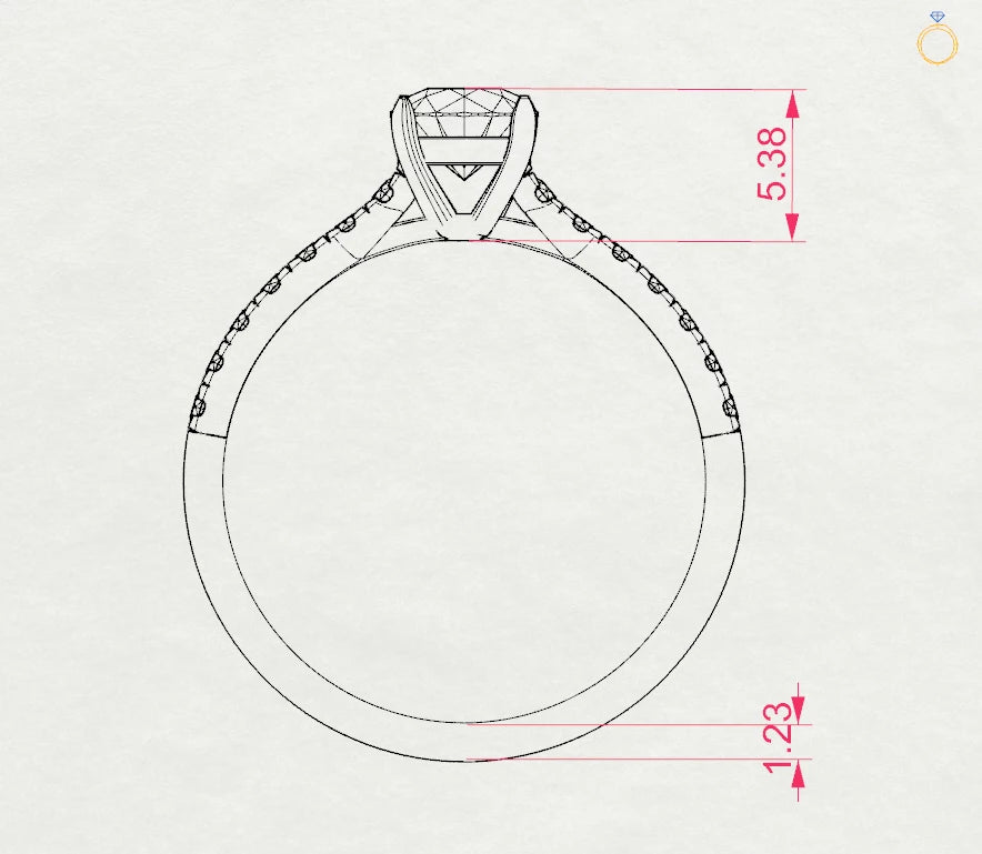 Solitaire Eternity Ring - 101-10094(5.1)