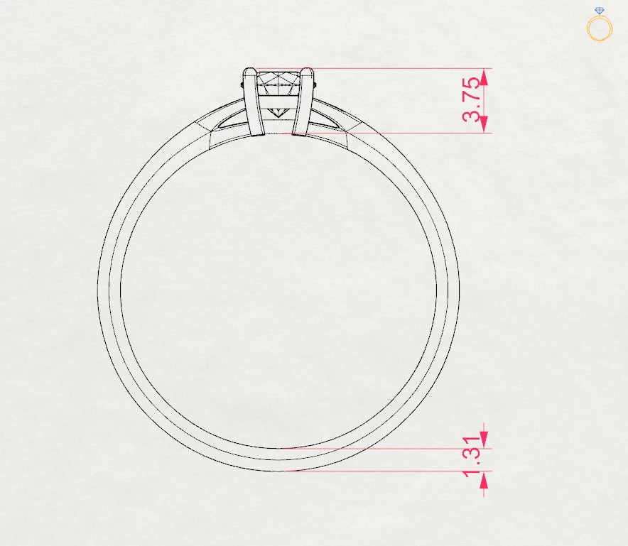Solitaire Ring - 101-10012/1(4.2)