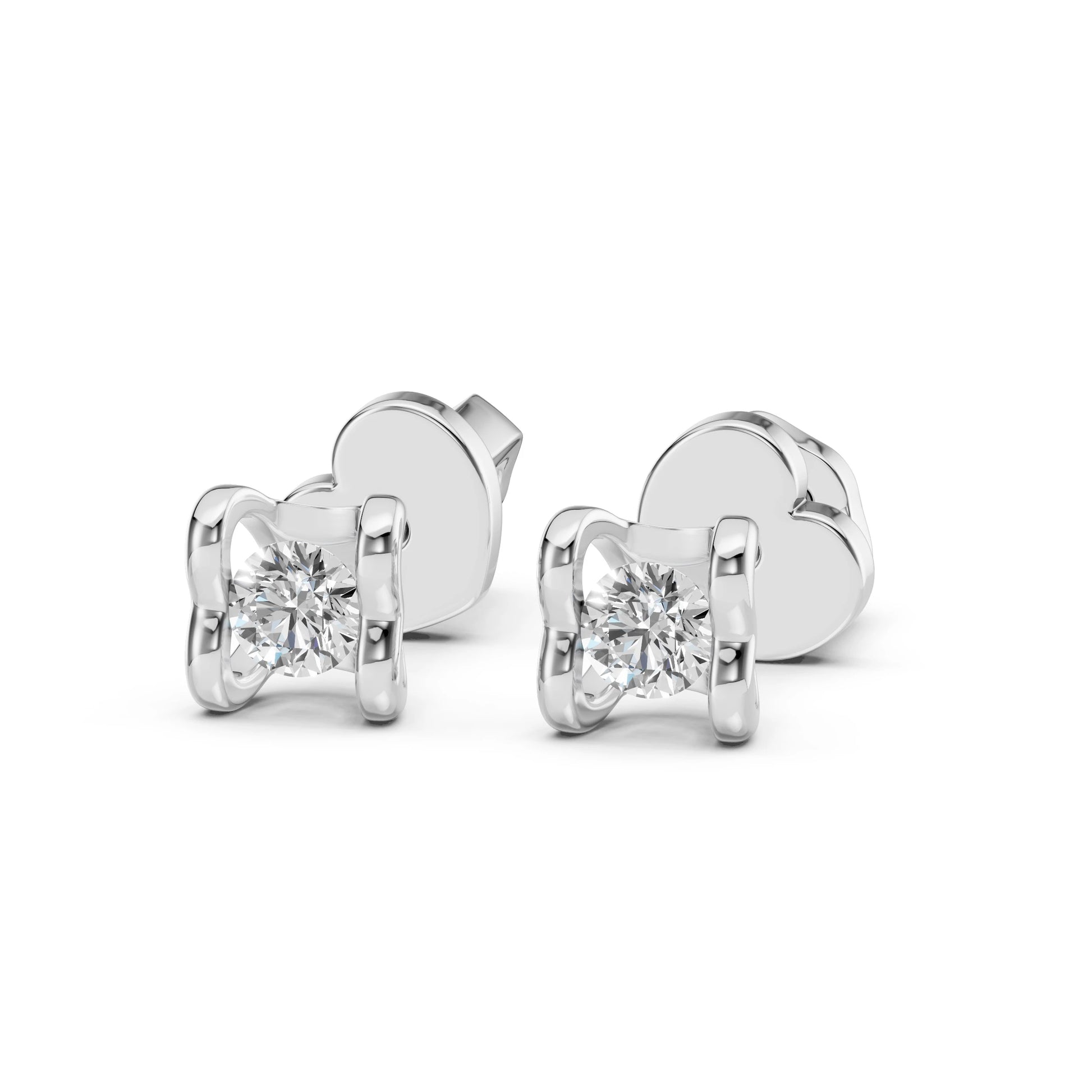Solitaire Butterfly Earring - 102-10013/2(3.0)