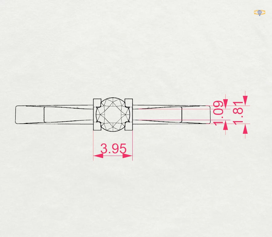 Solitaire Ring - 101-10020(3.4)