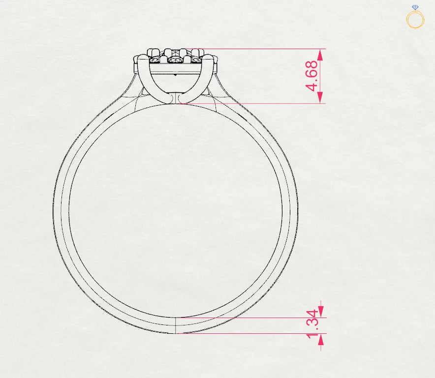 Solitaire Eternity Ring - 101-10017/1(3.4)