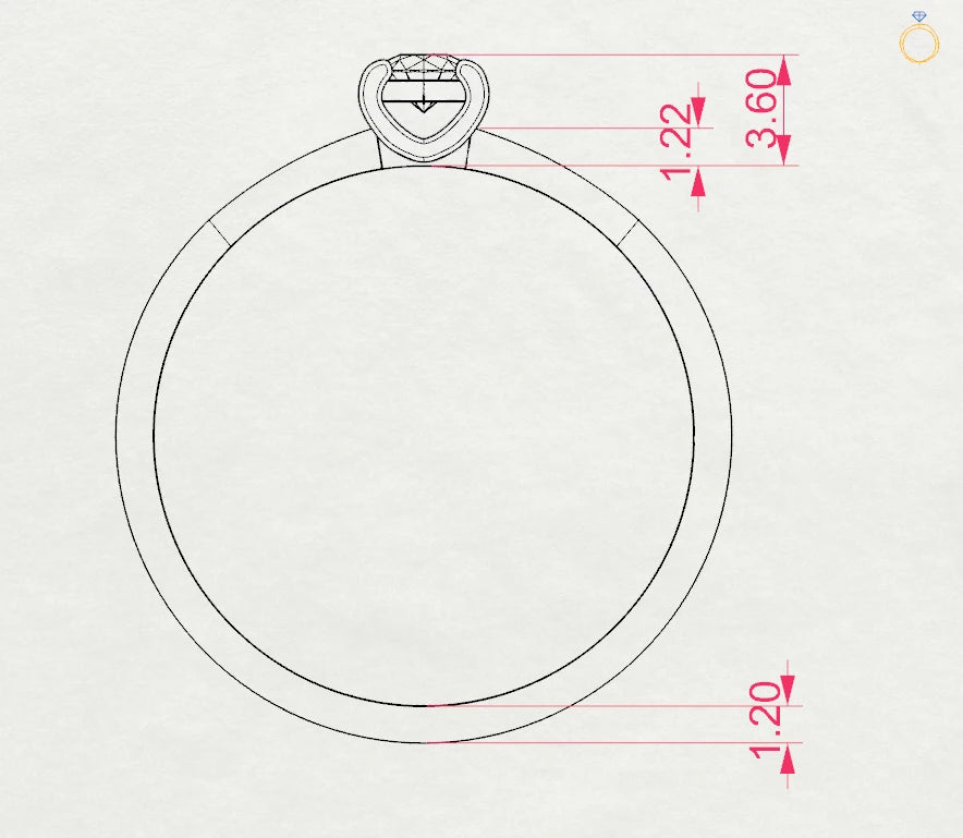 Solitaire Ring - 101-10022(3.0)