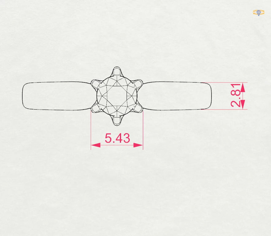 Solitaire Ring - 101-10040(4.2)