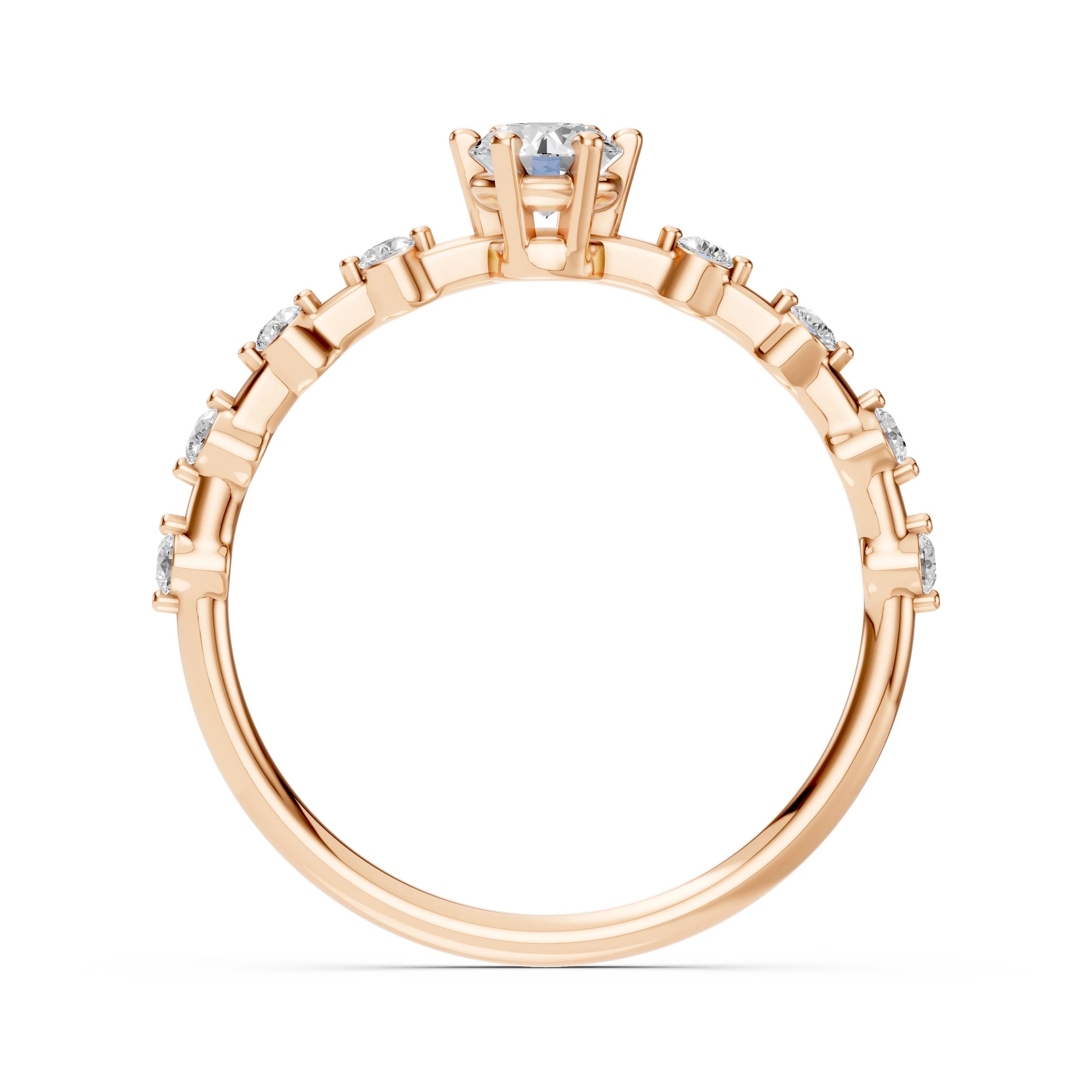 Solitaire Eternity Ring - 101-10144(4.2)