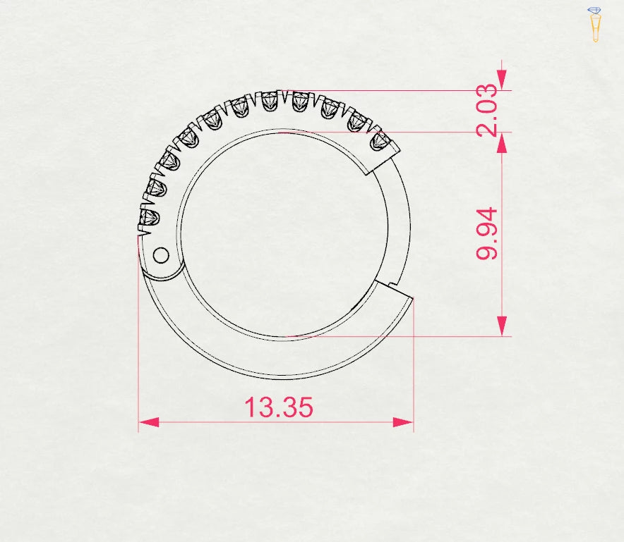 Eternity Earring - 102-10109(1.3)