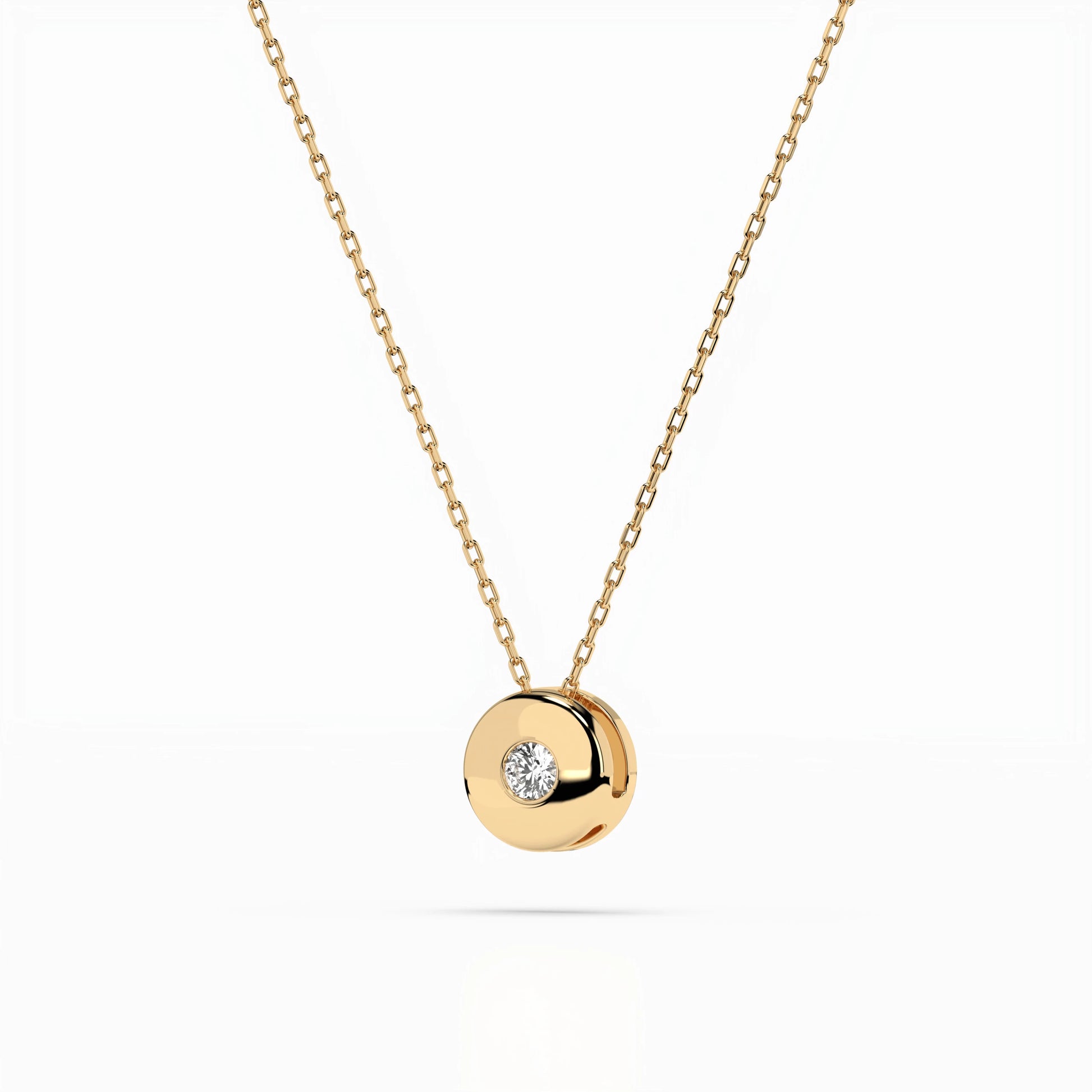 Solitaire Necklace - 104-10015(2.2)