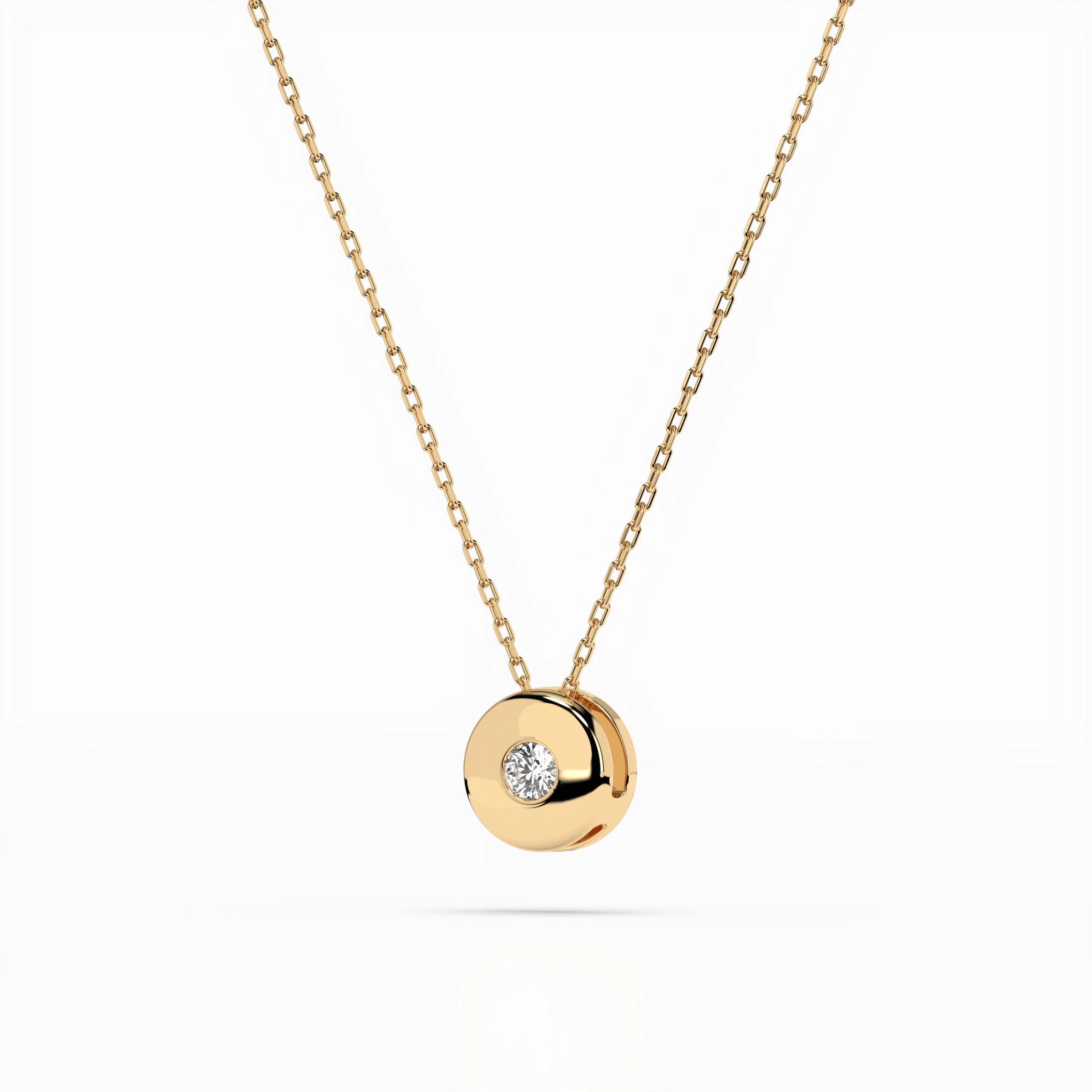 Solitaire Necklace - 104-10015(2.2)