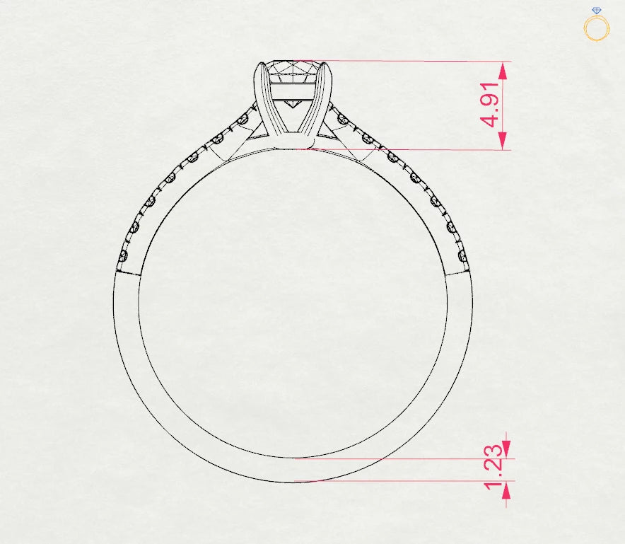 Solitaire Eternity Ring - 101-10094(4.2)