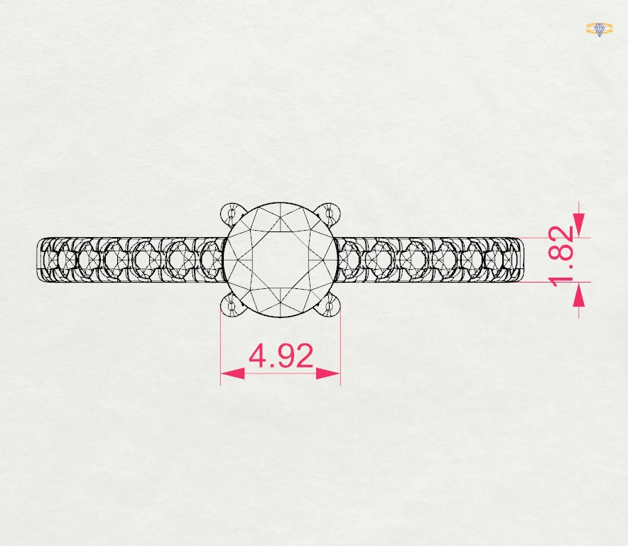Solitaire Eternity Ring - 101-10094(4.7)