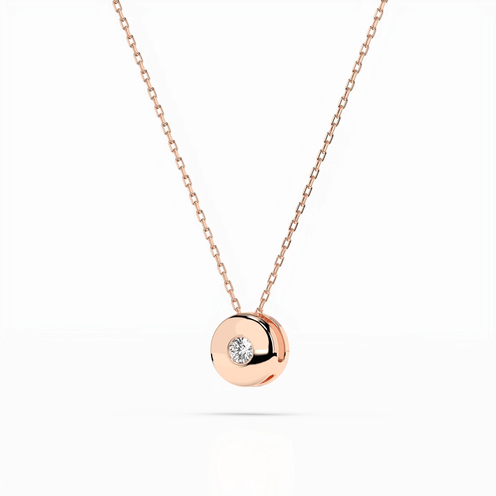 Solitaire Necklace - 104-10015(2.2)