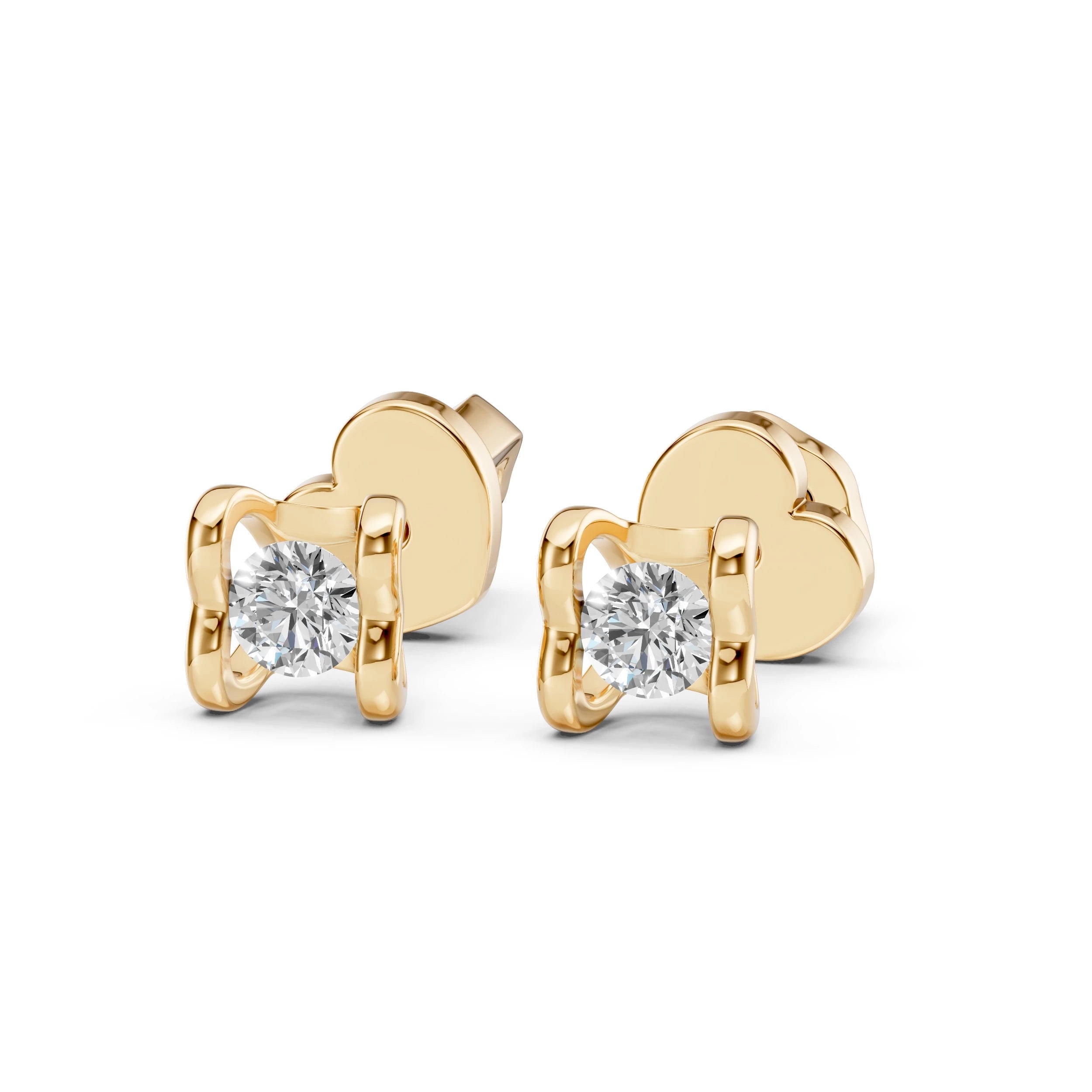 Solitaire Butterfly Earring - 102-10013/2(3.0)