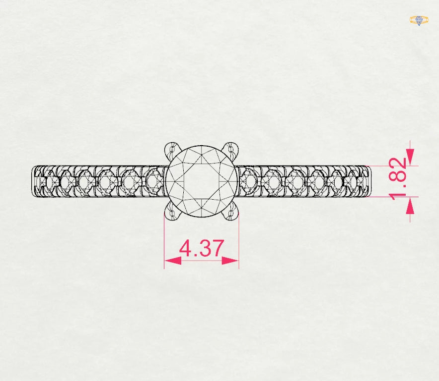 Solitaire Eternity Ring - 101-10094(4.2)