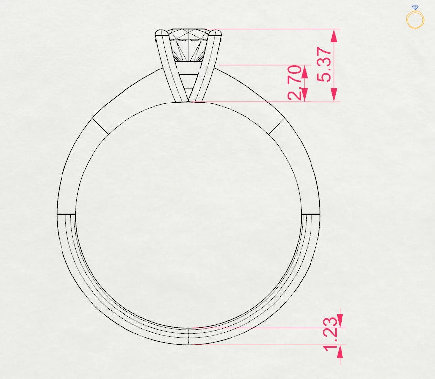 Solitaire Ring - 101-10021(4.7)