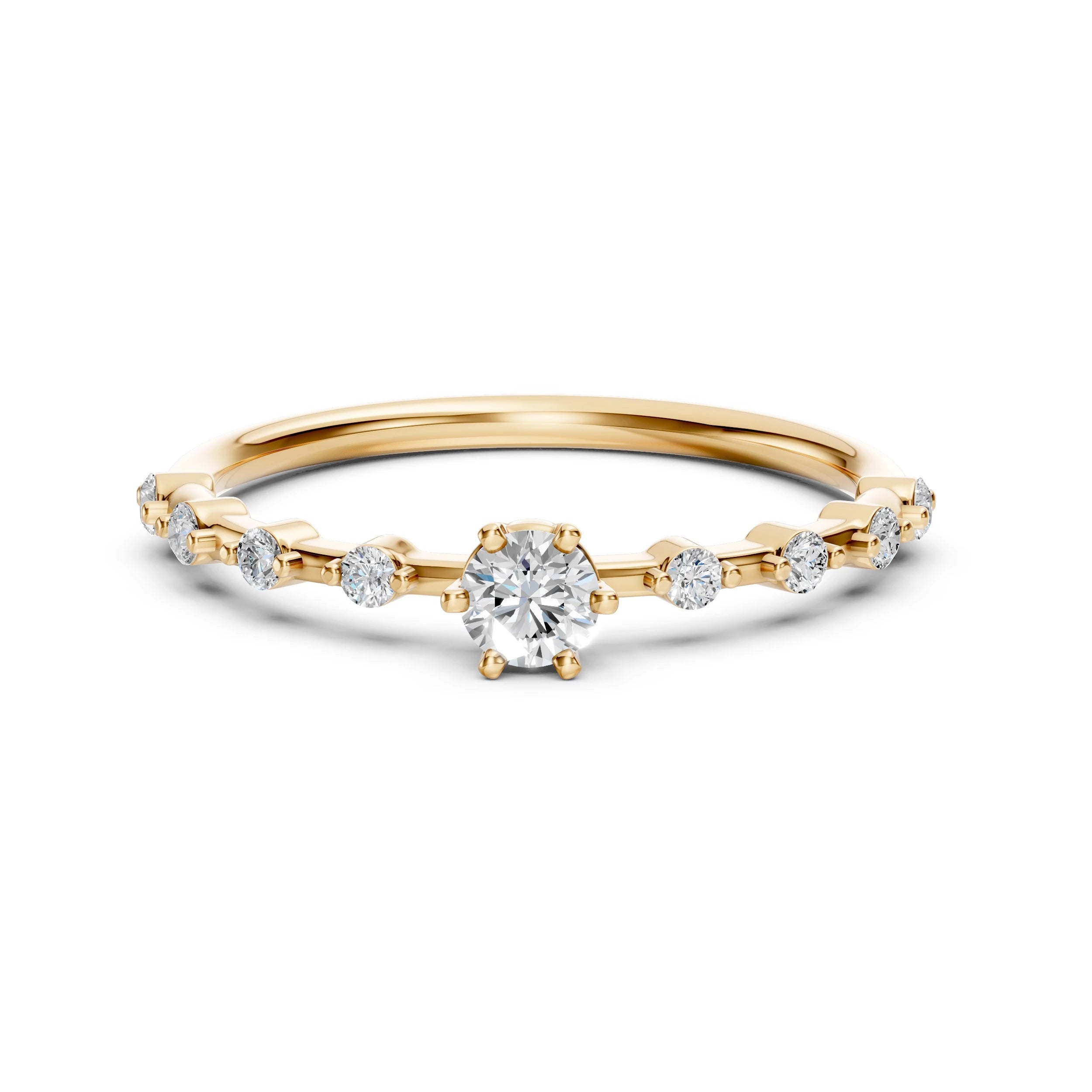 Solitaire Eternity Ring - 101-10144(3.7)