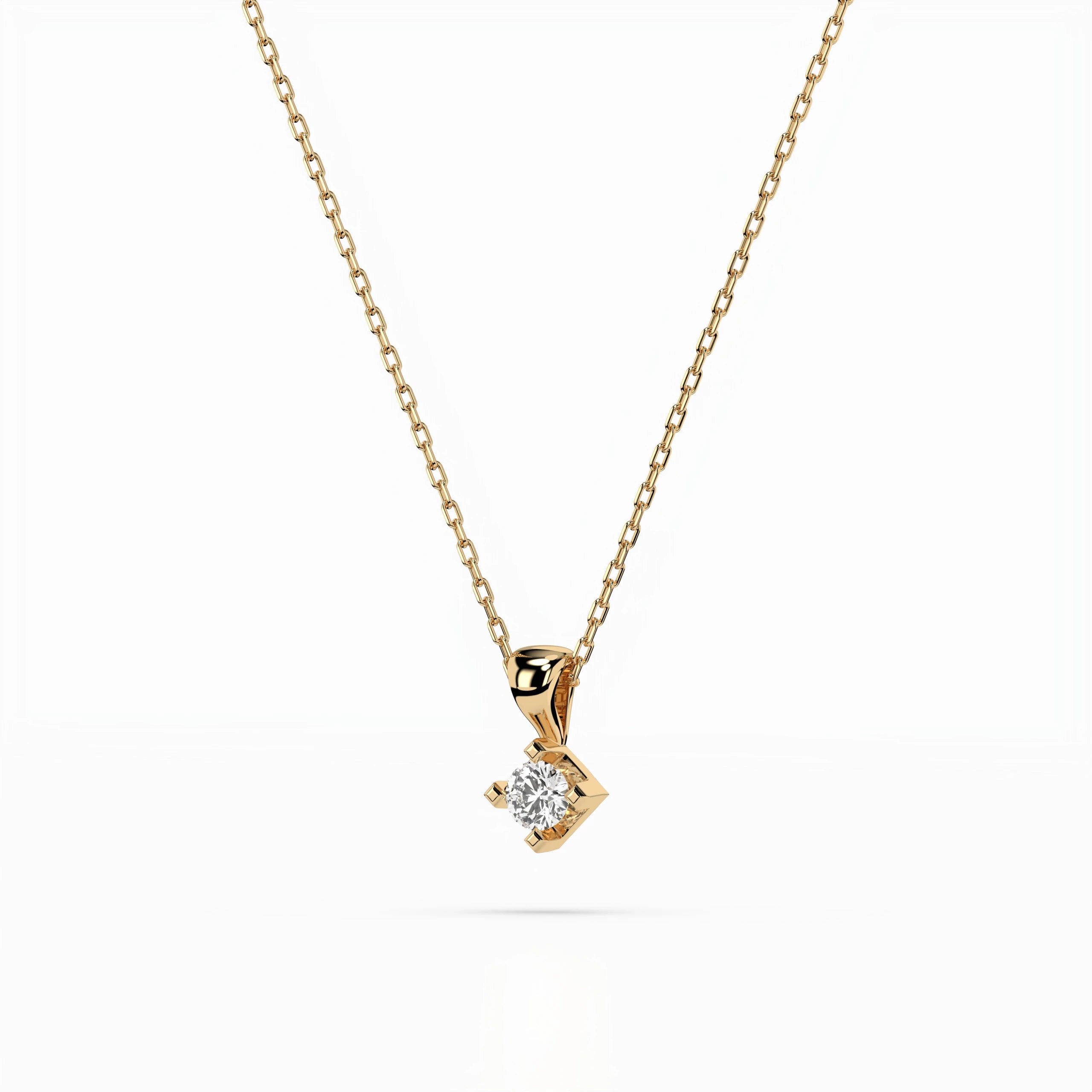 Solitaire Necklace - 104-10014(2.7)