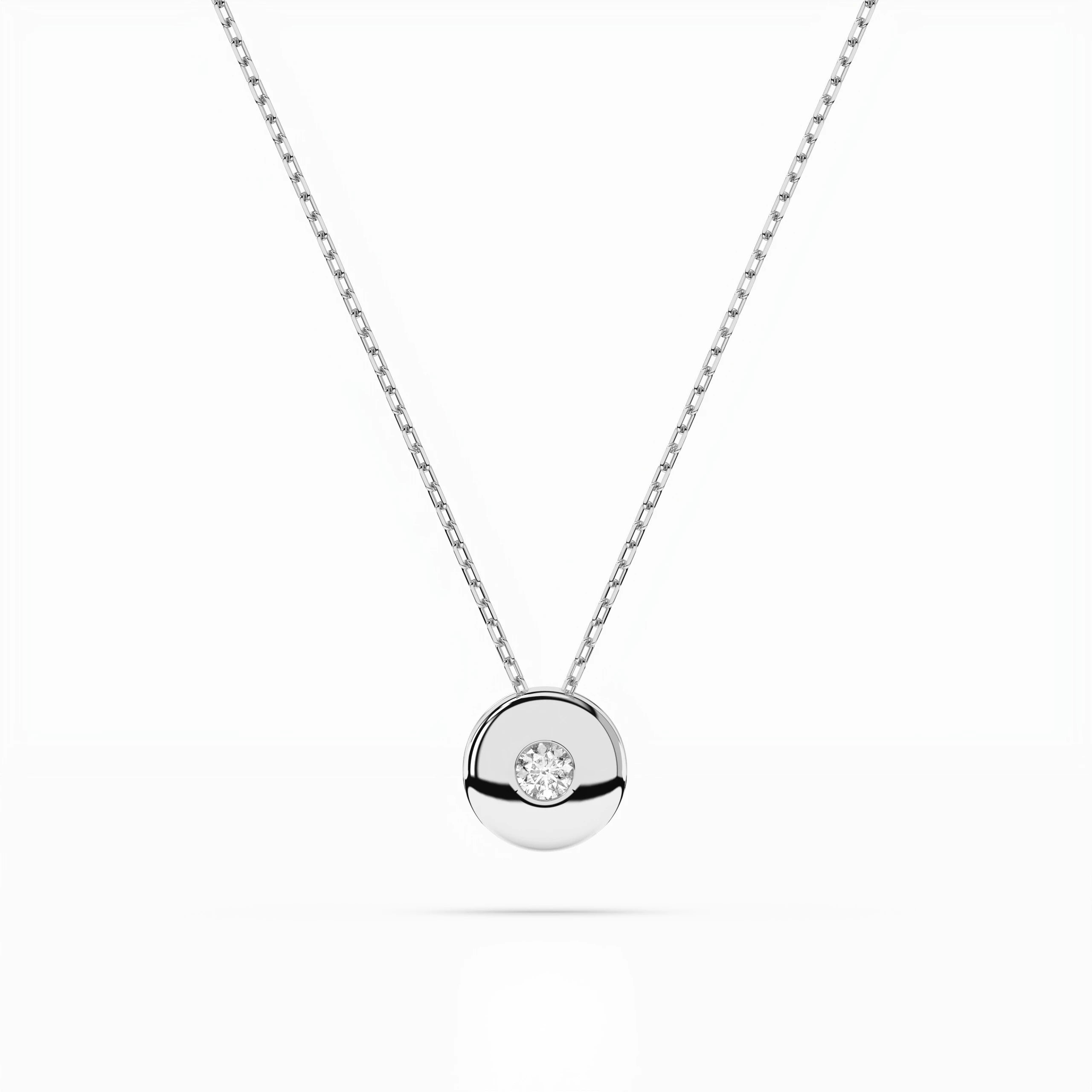 Solitaire Necklace - 104-10015(2.2)