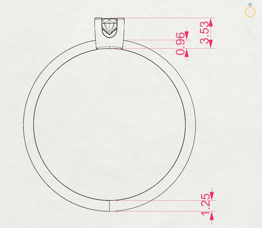 Solitaire Ring - 101-10036(3.0)