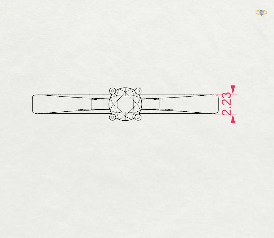 Solitaire Ring - 101-10012/1(3.7)