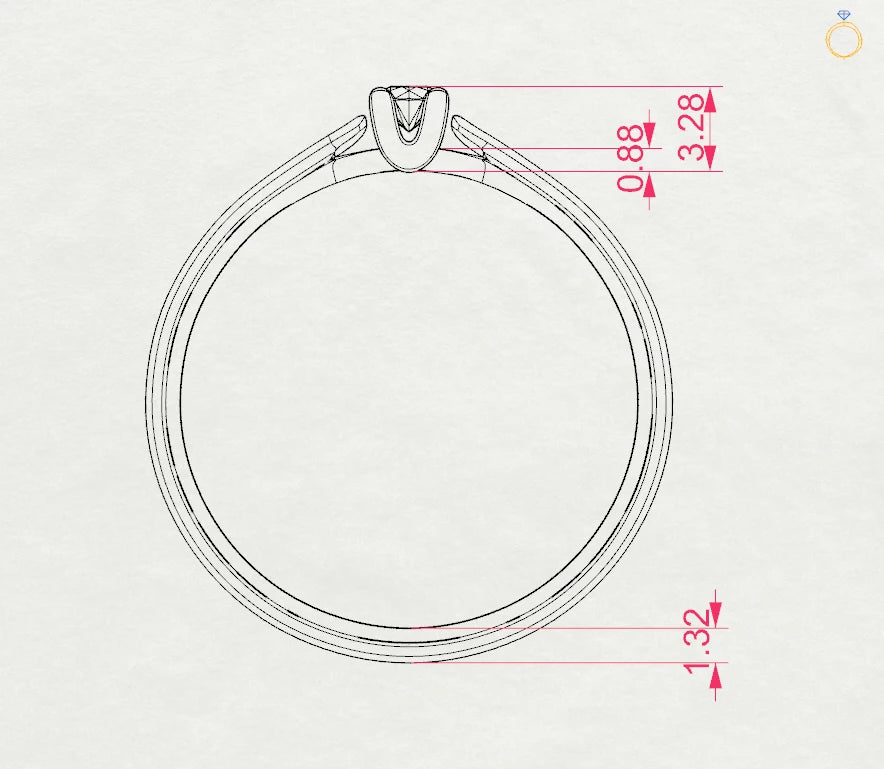 Solitaire Ring - 101-10046(2.7)