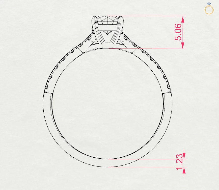 Solitaire Eternity Ring - 101-10094(4.7)