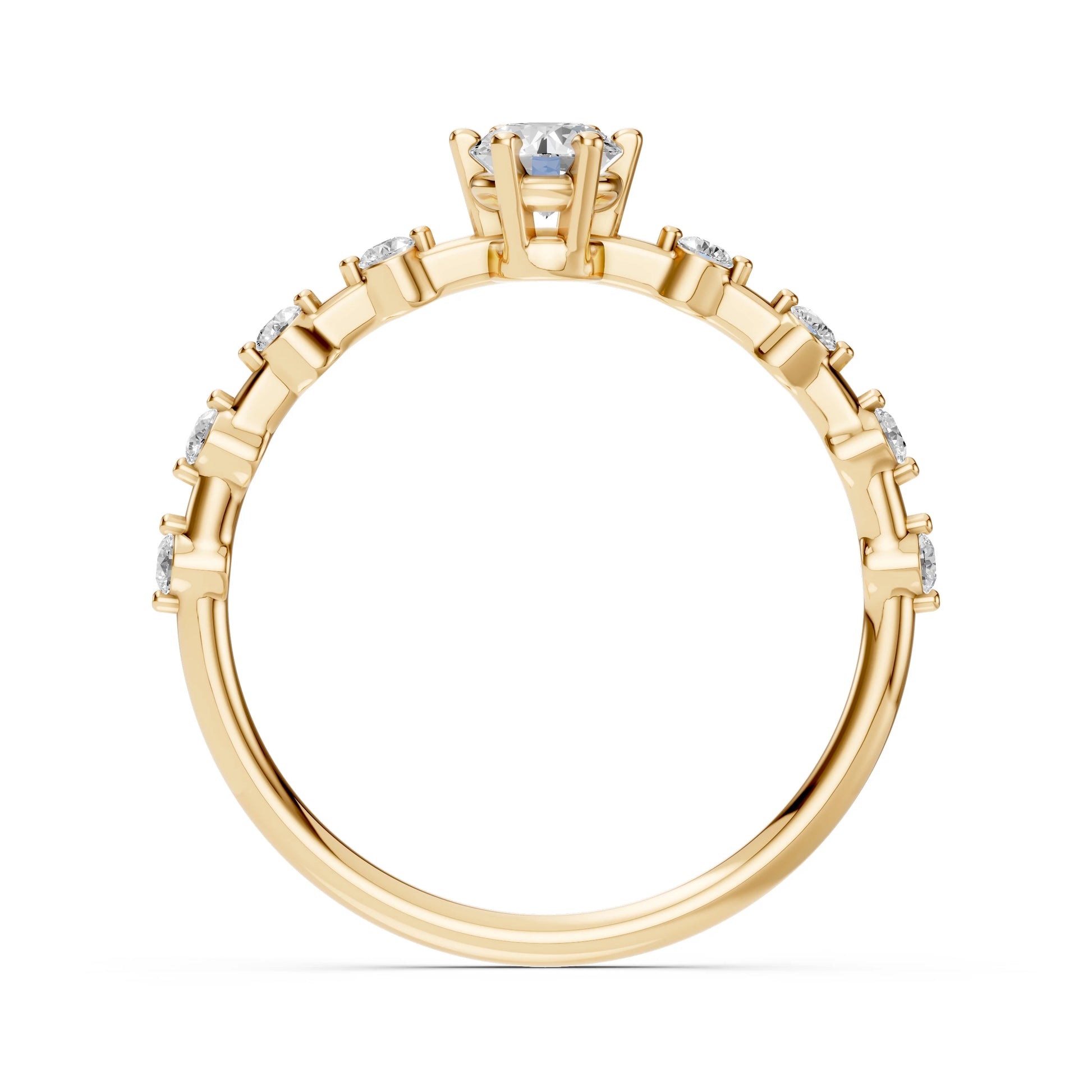 Solitaire Eternity Ring - 101-10144(4.2)