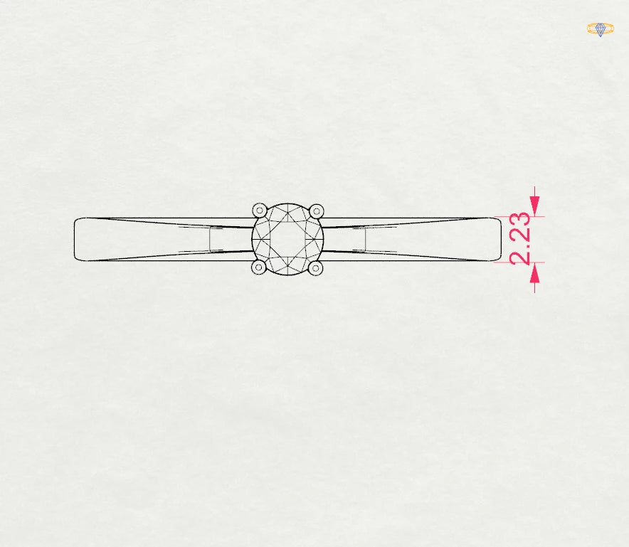 Solitaire Ring - 101-10012/1(3.4)
