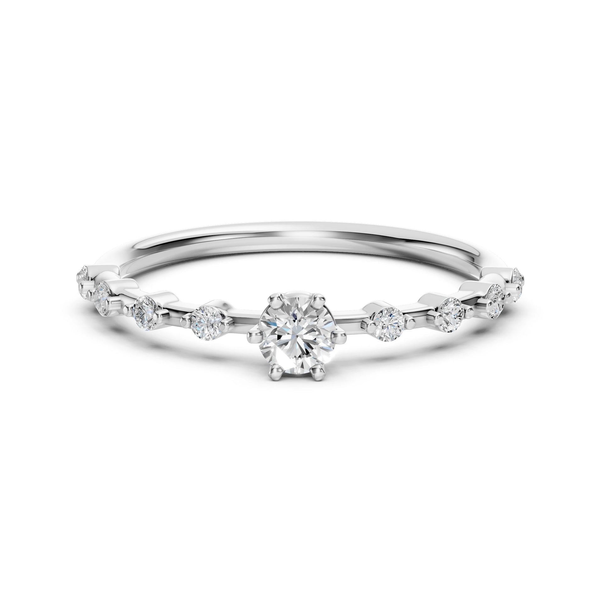 Solitaire Eternity Ring - 101-10144(3.7)