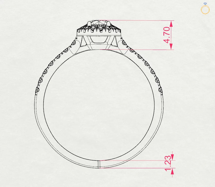 Solitaire Eternity Ring - 101-10095(4.0)