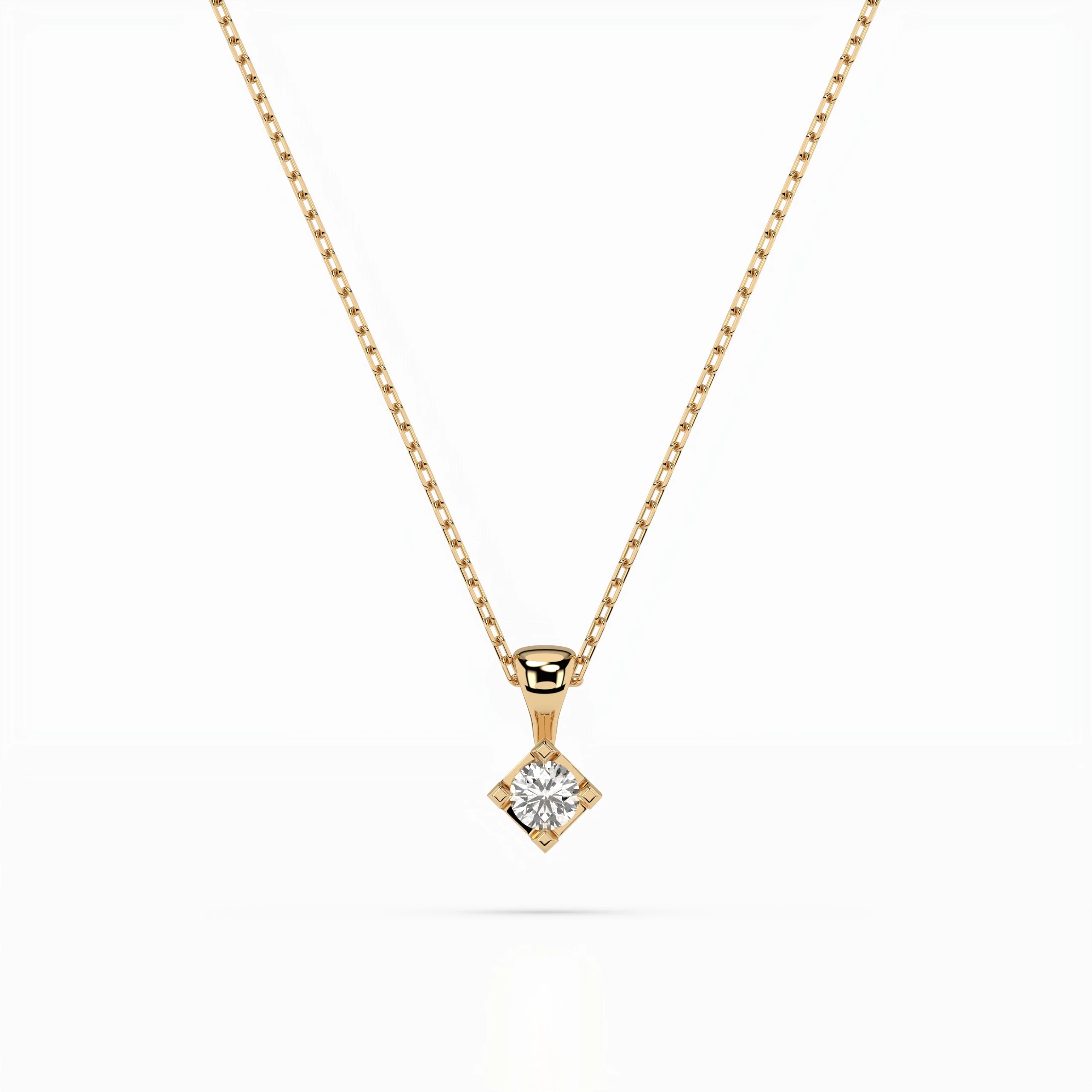 Solitaire Necklace - 104-10014(2.7)