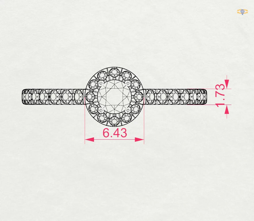 Solitaire Eternity Ring - 101-10095(3.7)