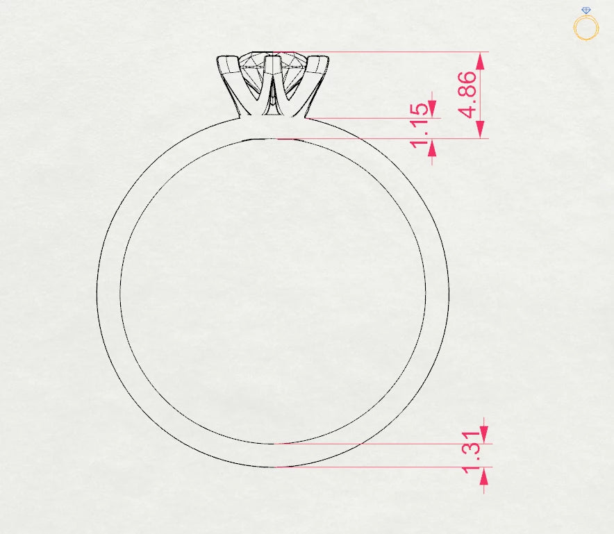 Solitaire Ring - 101-10040(4.7)