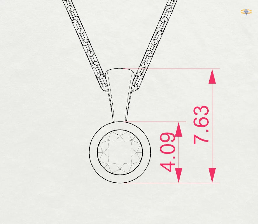 Solitaire Necklace - 104-10010(3.0)