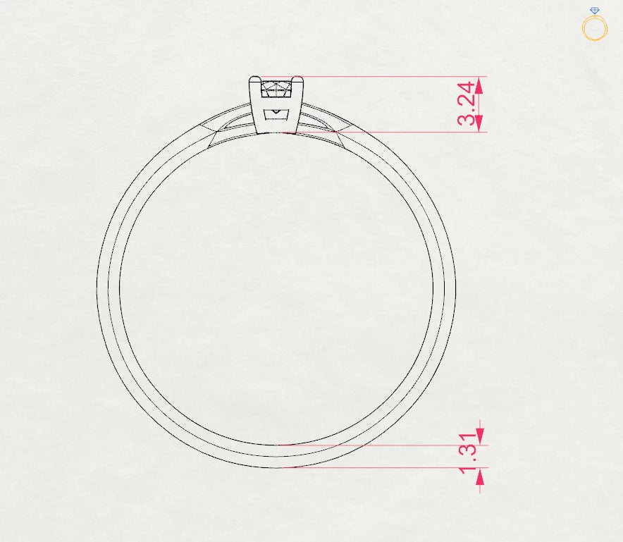 Solitaire Ring - 101-10012/1(3.0)