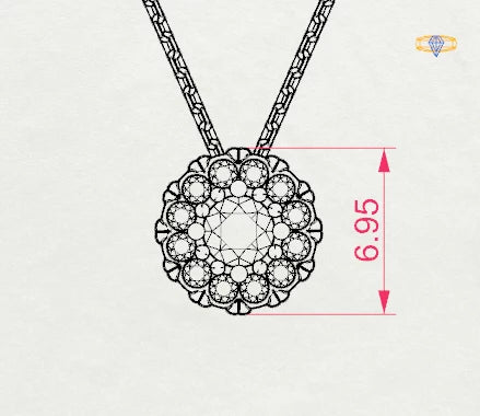 Solitaire Eternity Necklace - 104-10044(3.0)