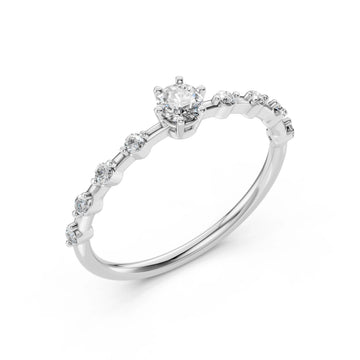 Solitaire Eternity Ring - 101-10144(3.7)