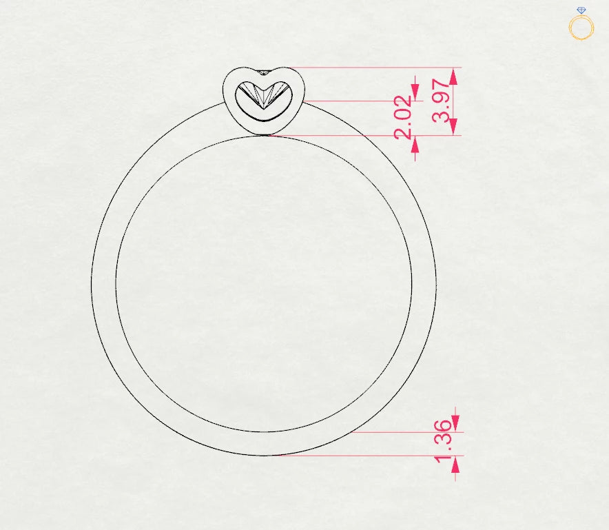 Solitaire Ring - 101-10013(3.4)