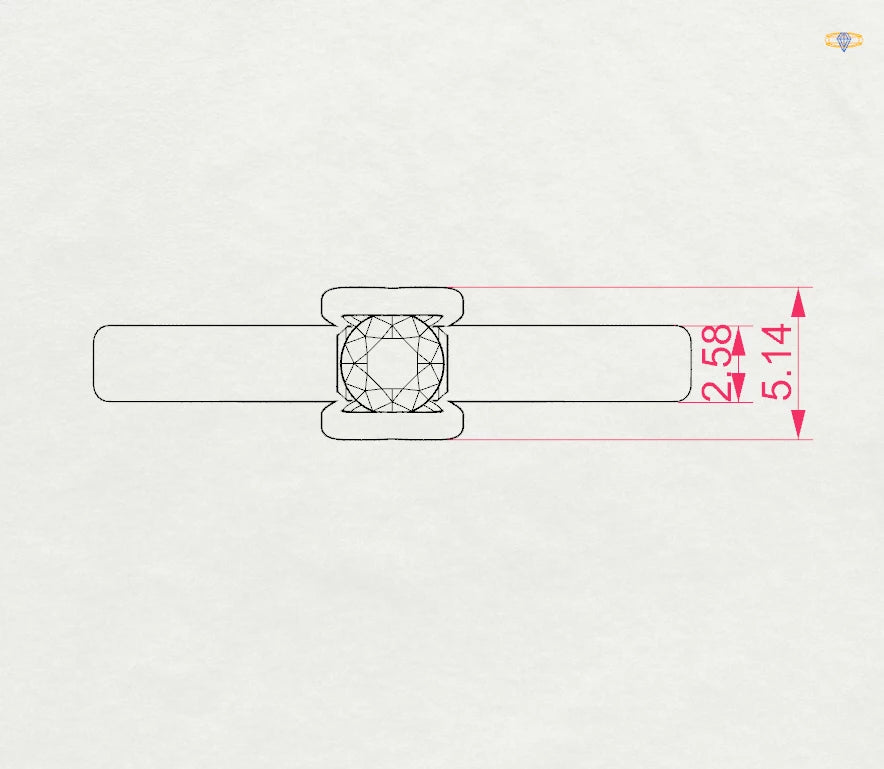 Solitaire Ring - 101-10013(3.4)