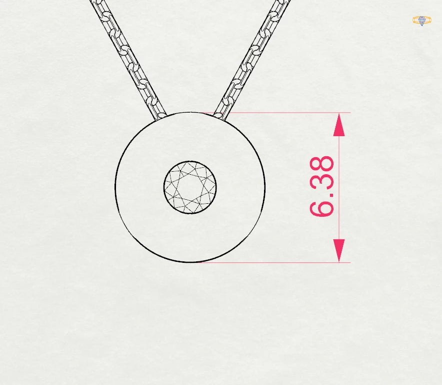 Solitaire Necklace - 104-10015(2.2)