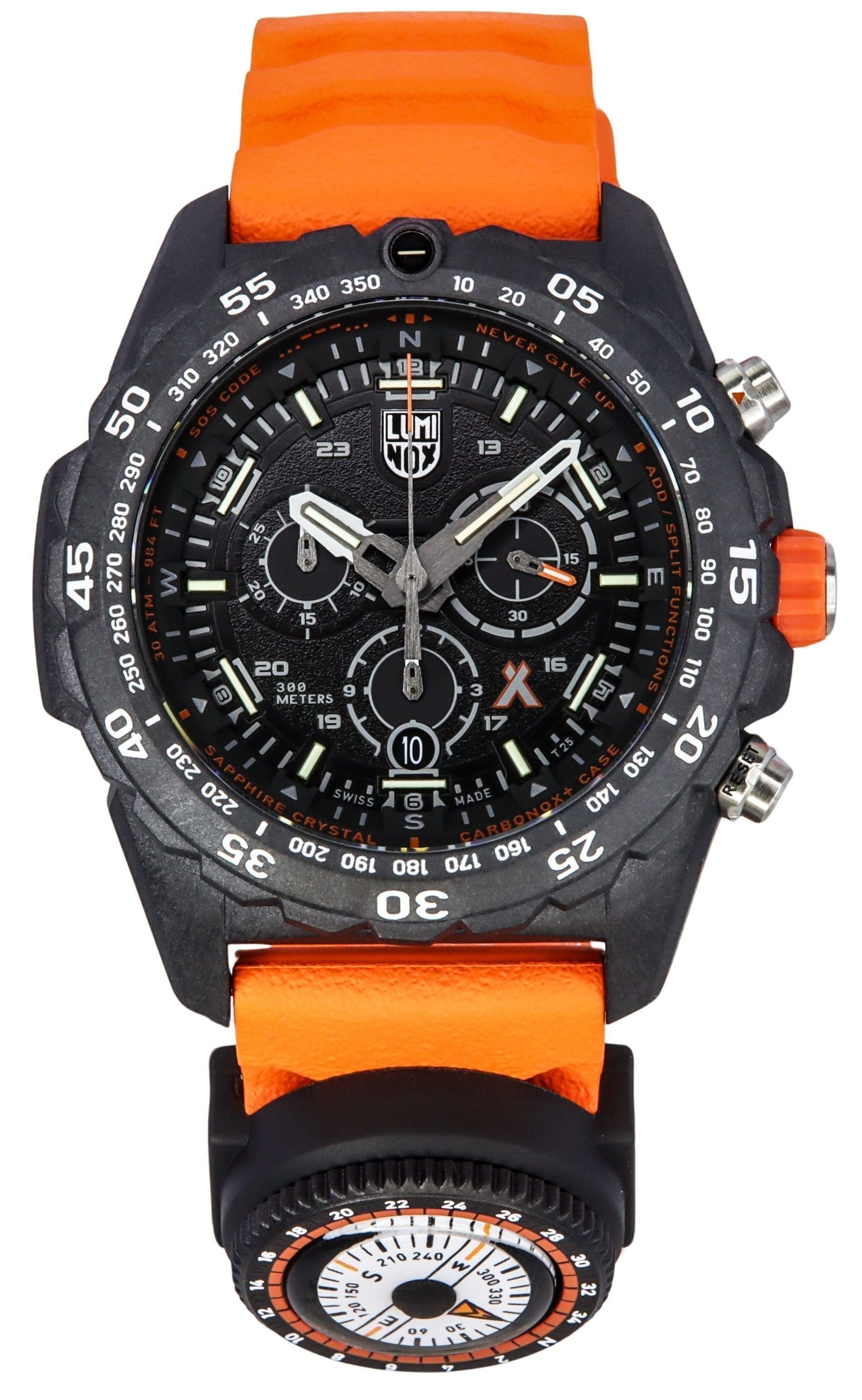 Luminox Bear Grylls Survival Master Series Chronograph Swiss Quartz Diver's XB.3749 300M Men's Watch With Compass - Prestige Stones