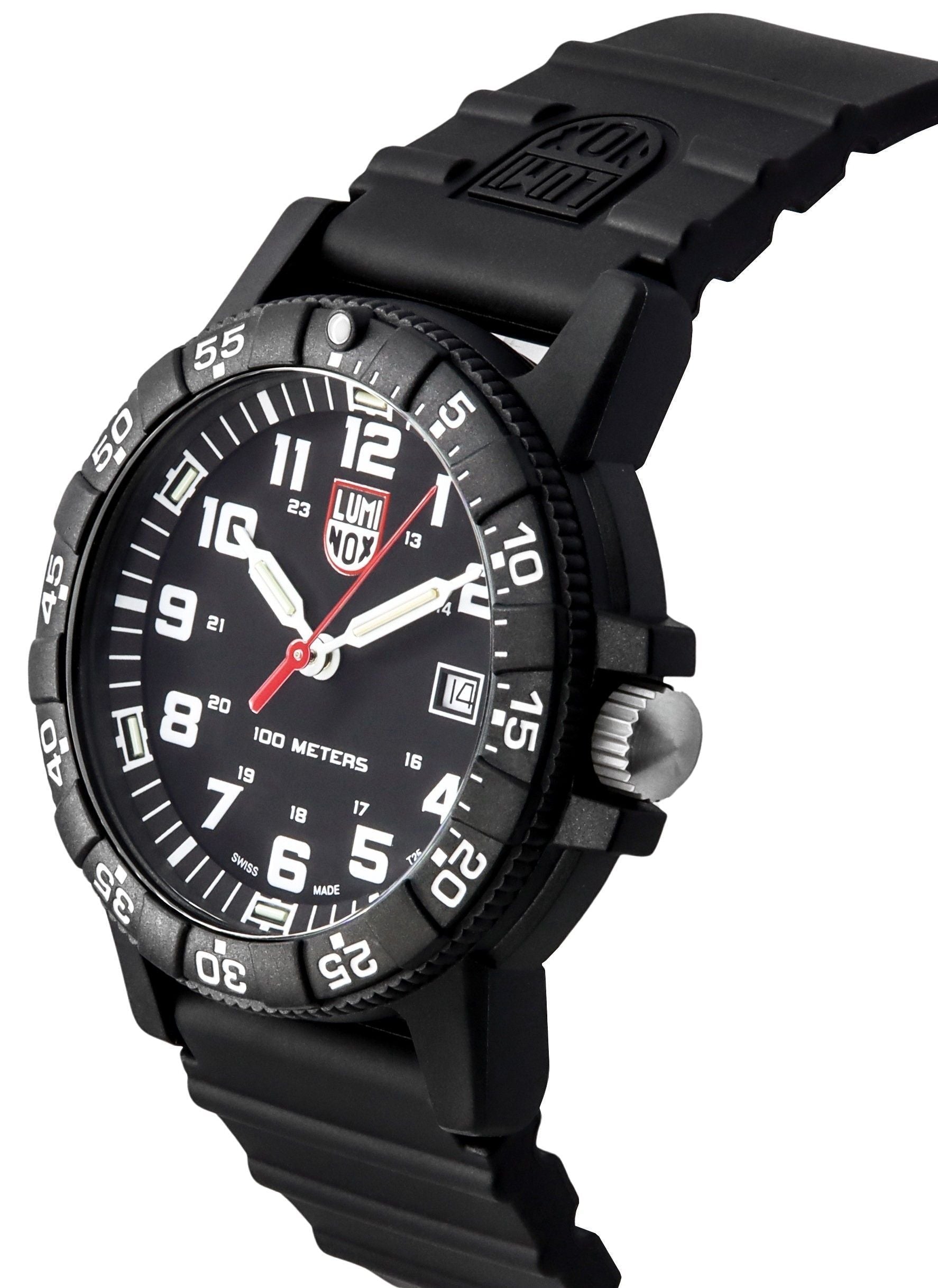 Luminox Leatherback SEA Turtle Giant Polyurethane Strap Black Dial Swiss Quartz XS.0321.L 100M Men's Watch - Prestige Stones